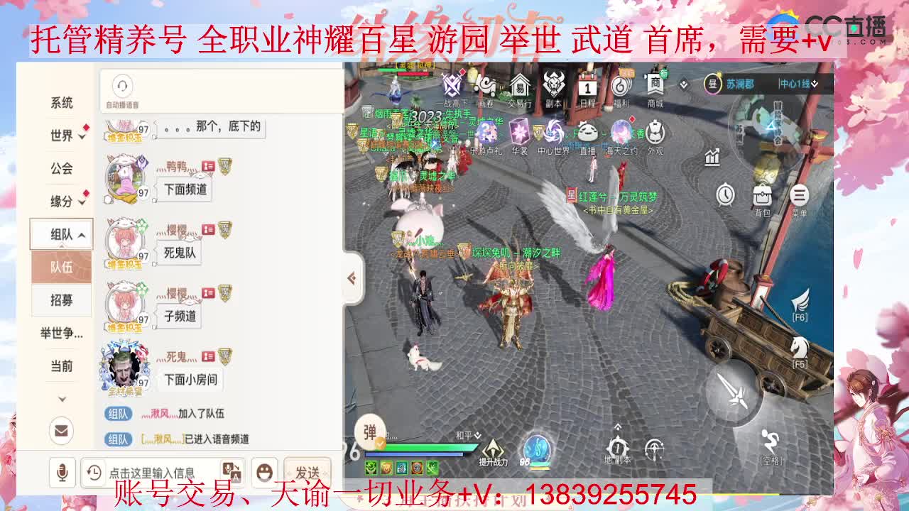 新区全职业打造 接全职业神耀 托管