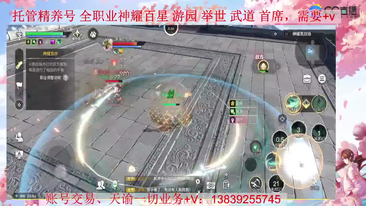 新区全职业打造 接全职业神耀 托管 第1段