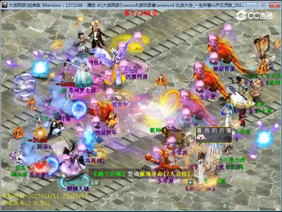 大话西游2：第103届比武大会老虎888VS一生所爱敏队