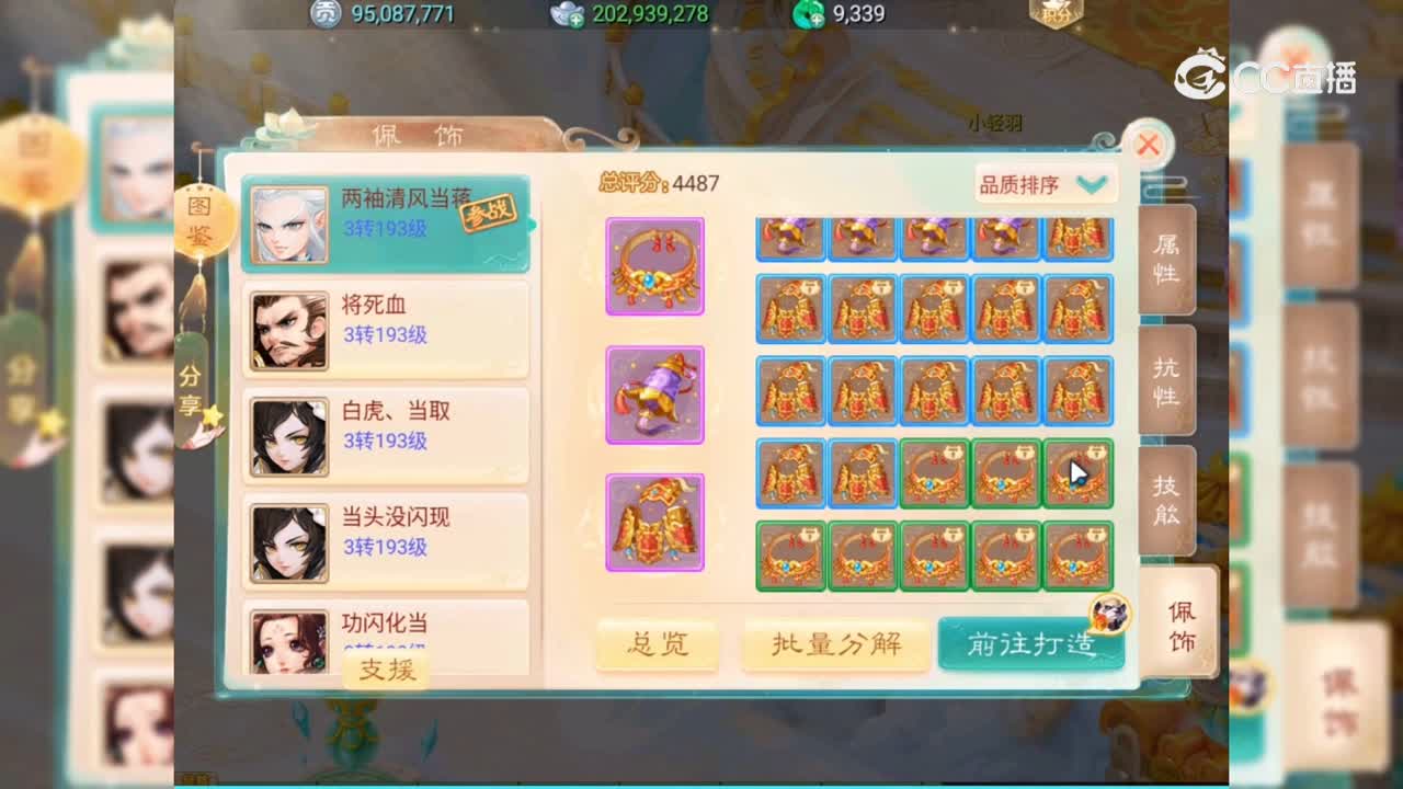 【召唤兽配饰】属性配置，装备次数