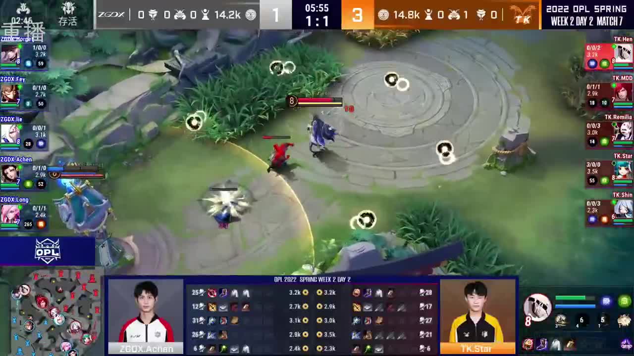 2022OPL春季赛常规赛 第1段