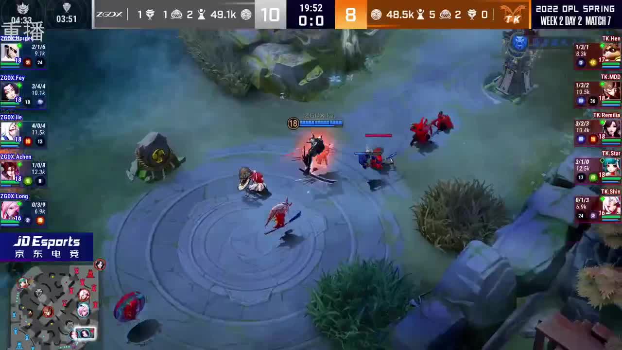 2022OPL春季赛常规赛 第1段