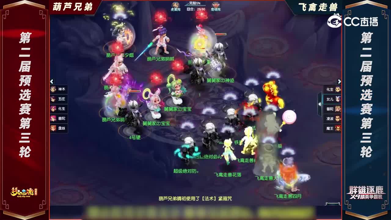 【2022群雄逐鹿】第二届预选赛天元组第三轮：飞禽走兽VS葫芦兄弟【CC情报站】