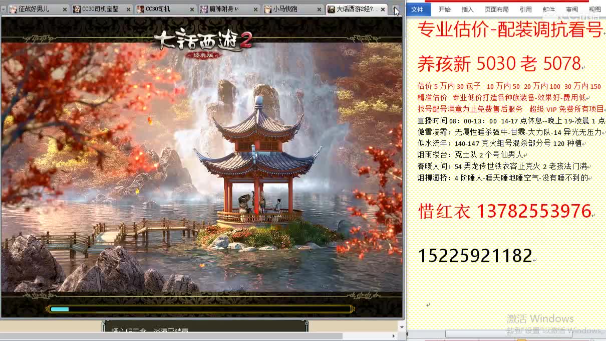 惜红衣-专业估价-找号配装调抗-养娃 第2段