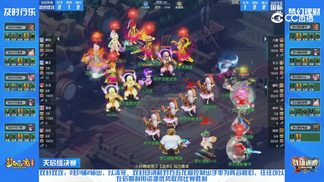 【2022群雄逐鹿】第一届天启组总决赛：梦幻理财VS及时行乐【CC情报站】