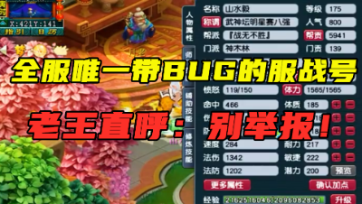 梦幻西游：“全服唯一”带BU的服战号，祥瑞总是比别人多一个！
