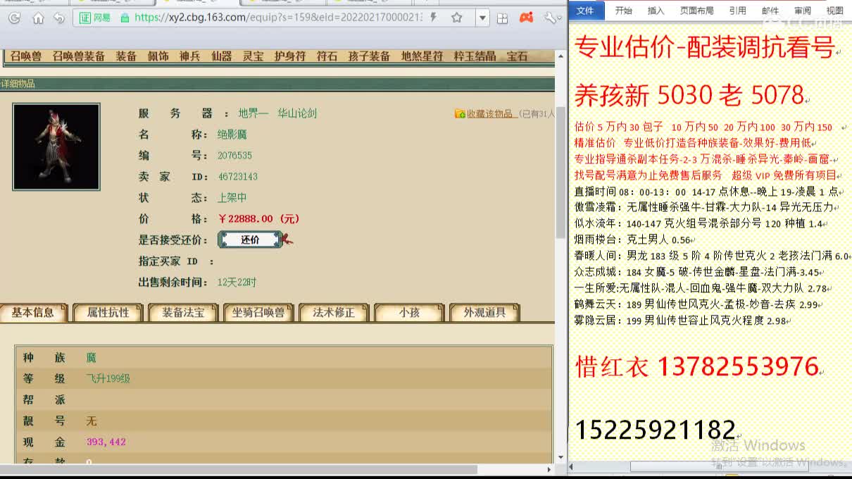 惜红衣-专业估价-找号配装调抗-养娃 第2段