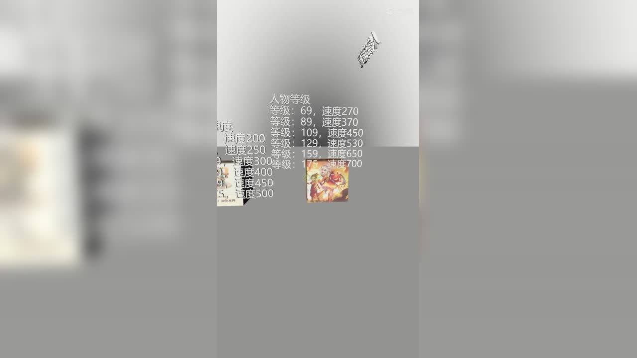 角色、须弥速度参考