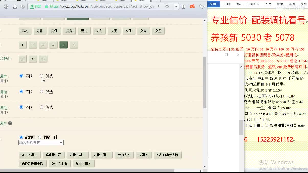 专业估价-找号配装调抗-养娃 第2段