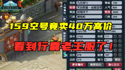 梦幻西游：买159空号花费40万？带亚军称谓，看到仓库老王服了！