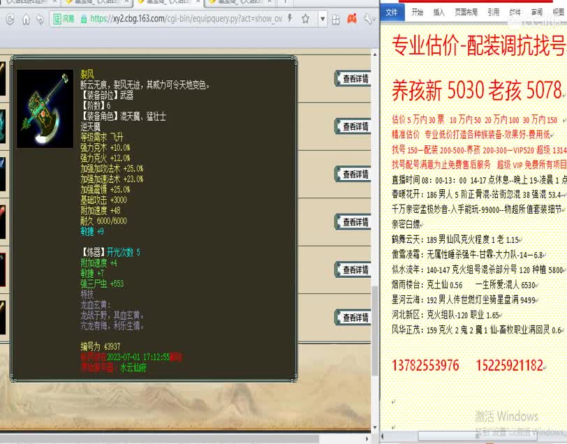 专业估价配装找号-养娃 第1段