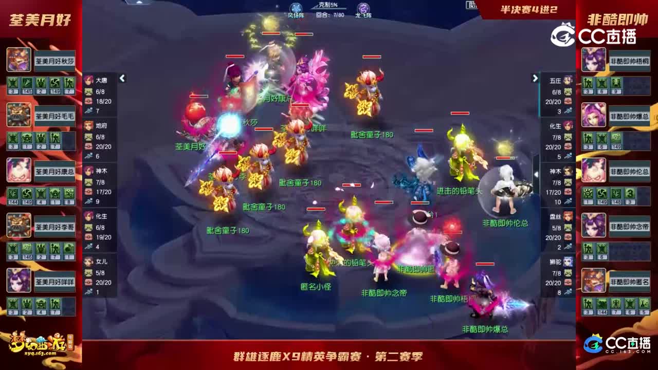 【2022群雄逐鹿】第二届决赛天元组第五轮：非酷即帅VS荃美月好【CC情报站】