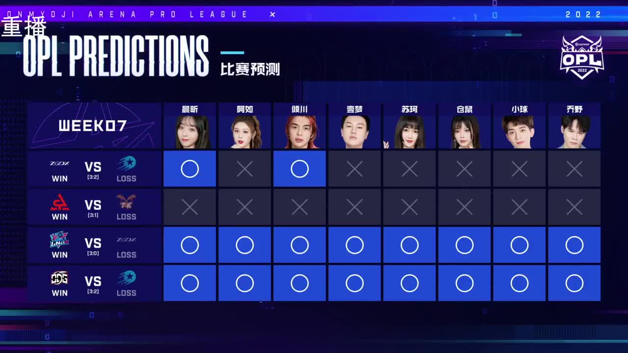 2022OPL春季赛常规赛 第1段