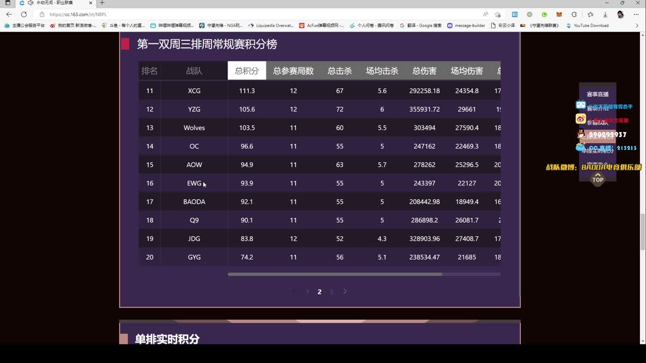 职业联赛二台 第2段