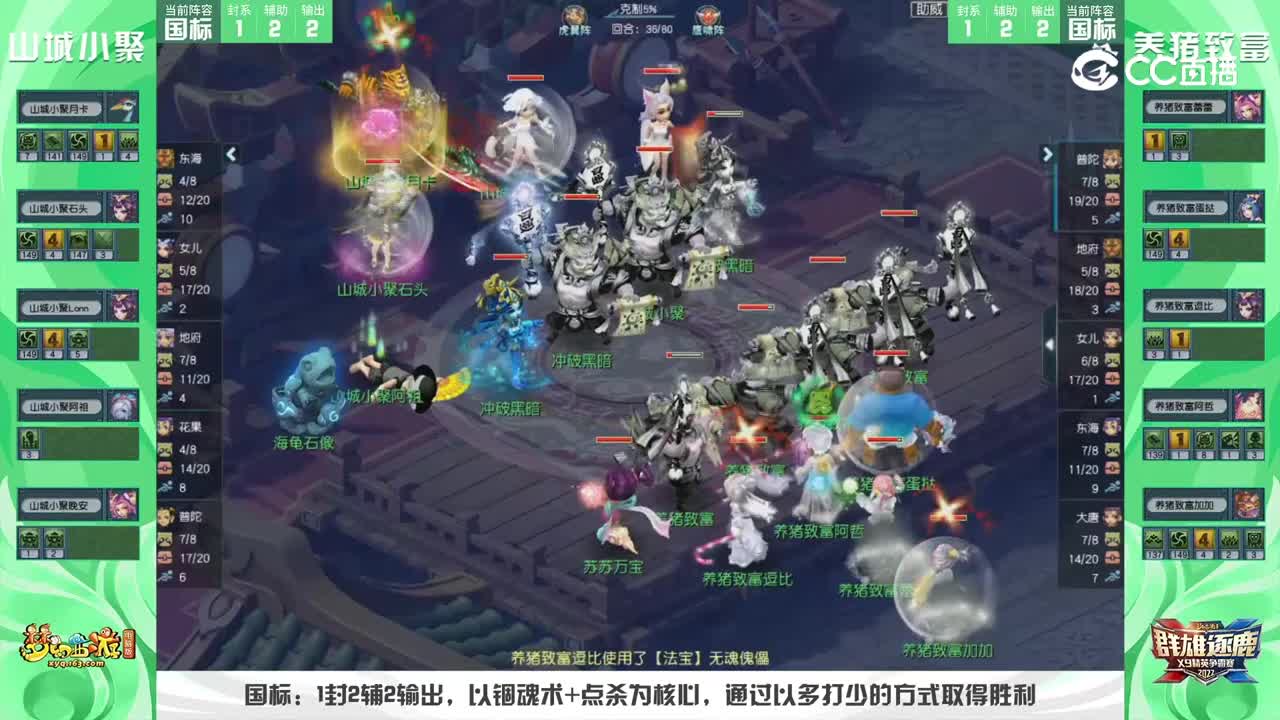 【2022群雄逐鹿】第二届勇武组总决赛：养猪致富VS山城小聚【CC情报站】