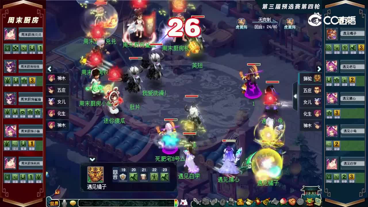 【2022群雄逐鹿】第三届预选赛天元组第四轮：遇见VS周末厨房【CC情报站】