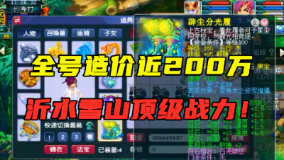 梦幻西游：200万175化生寺，雪山顶级战力，直接能打服战！