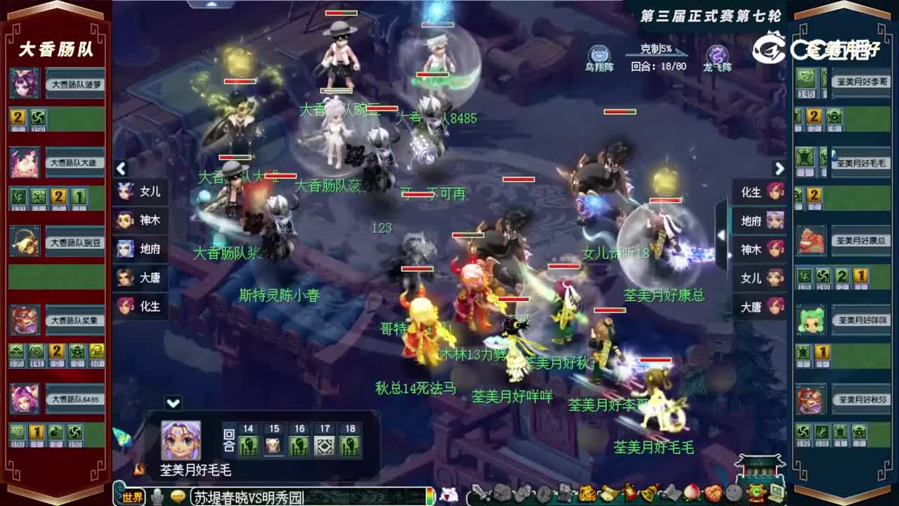 【2022群雄逐鹿】第三届正式赛天元组第七轮：荃美月好VS大香肠队【CC情报站】