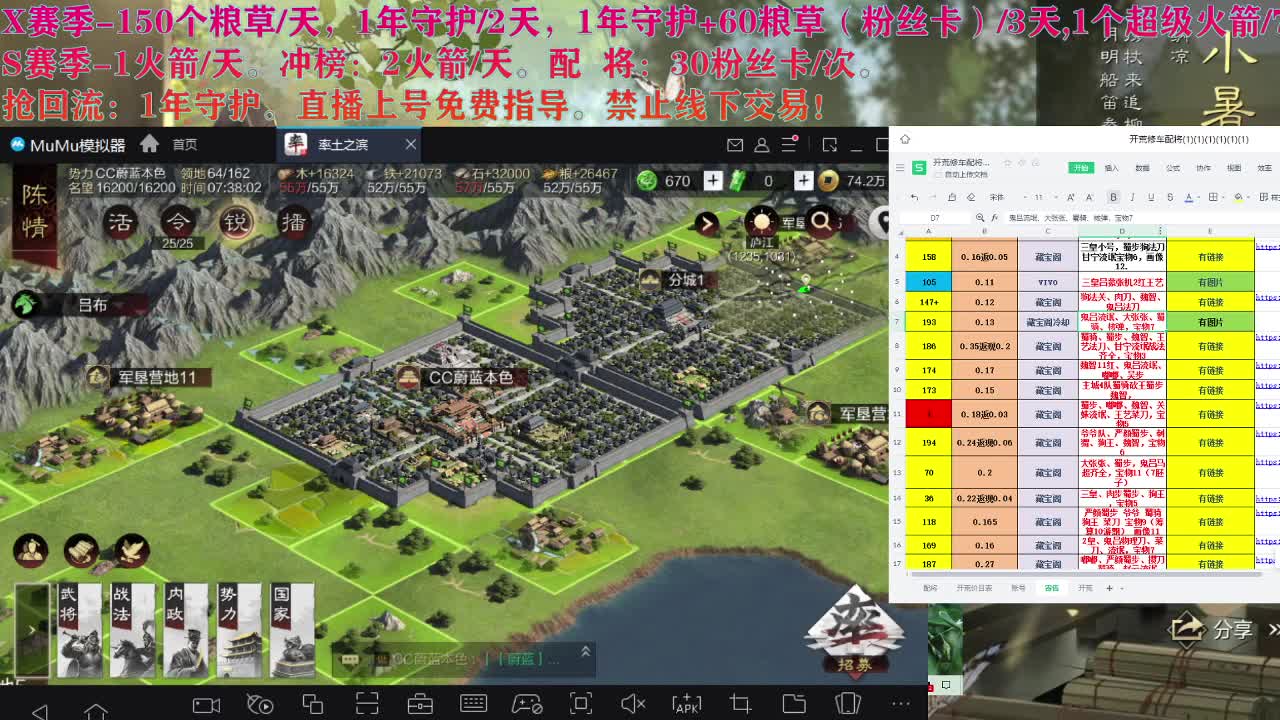 藏宝阁出号，接开荒