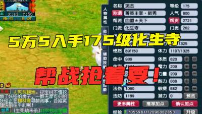 梦幻西游：这175化生寺帮战绝对抢着要