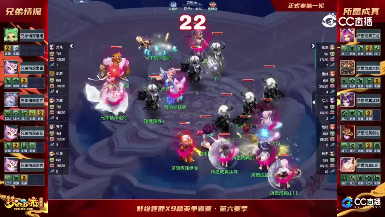 【2022群雄逐鹿】第六届天元组正式赛第一轮：所愿成真VS兄弟情深【CC情报站】