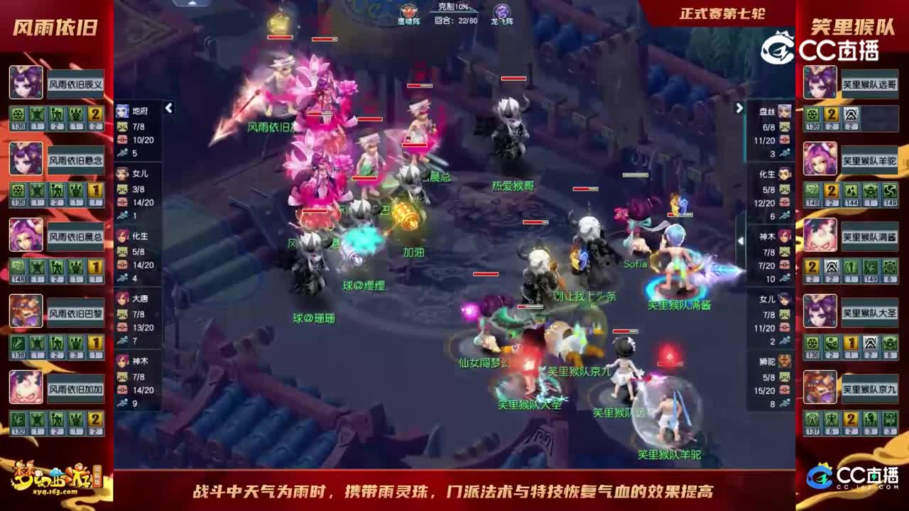 【2022群雄逐鹿】第六届天元组正式赛第七轮：笑里猴队VS风雨依旧【CC情报站】