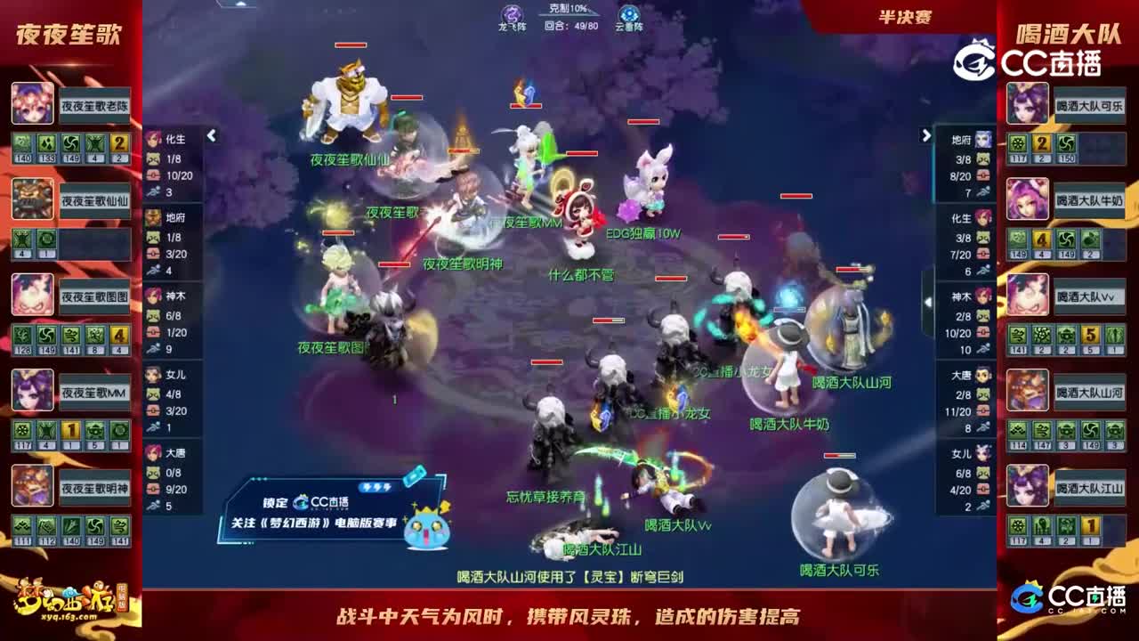 【2022群雄逐鹿】第六届天元组决赛第五轮（半决赛）：喝酒大队VS夜夜笙歌【CC情报站】