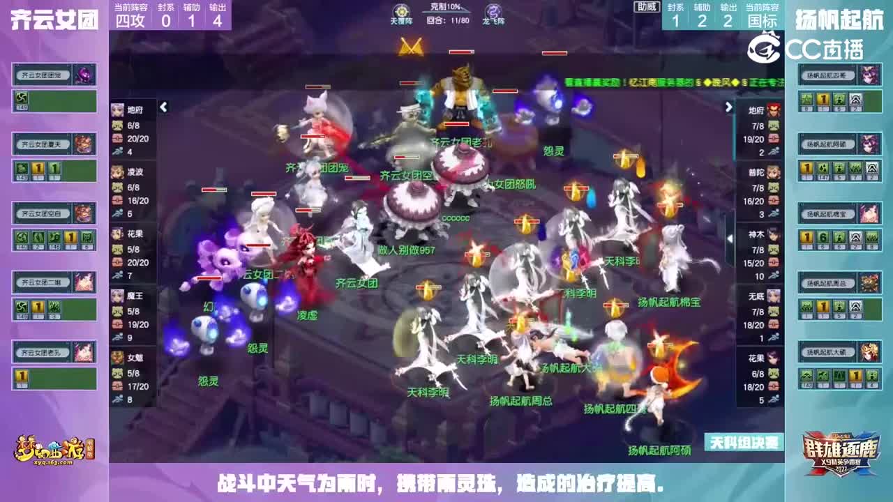 【2022群雄逐鹿】第六届天科组总决赛：扬帆起航VS齐云女团【CC情报站】
