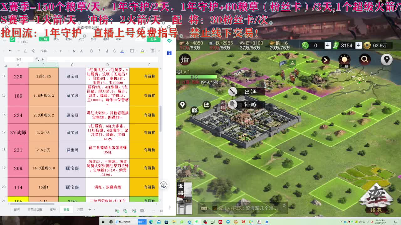 藏宝阁出号，接开荒