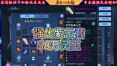 58万灵玉强化紫云套