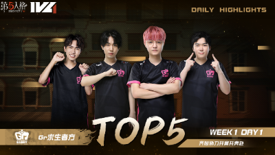 【2022IVL】秋季赛常规赛 W1D1 TOP5