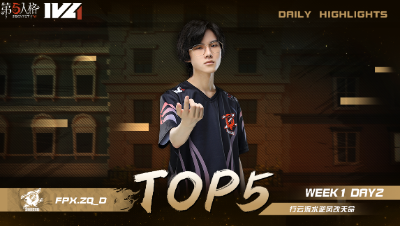 【2022IVL】秋季赛常规赛 W1D2 TOP5