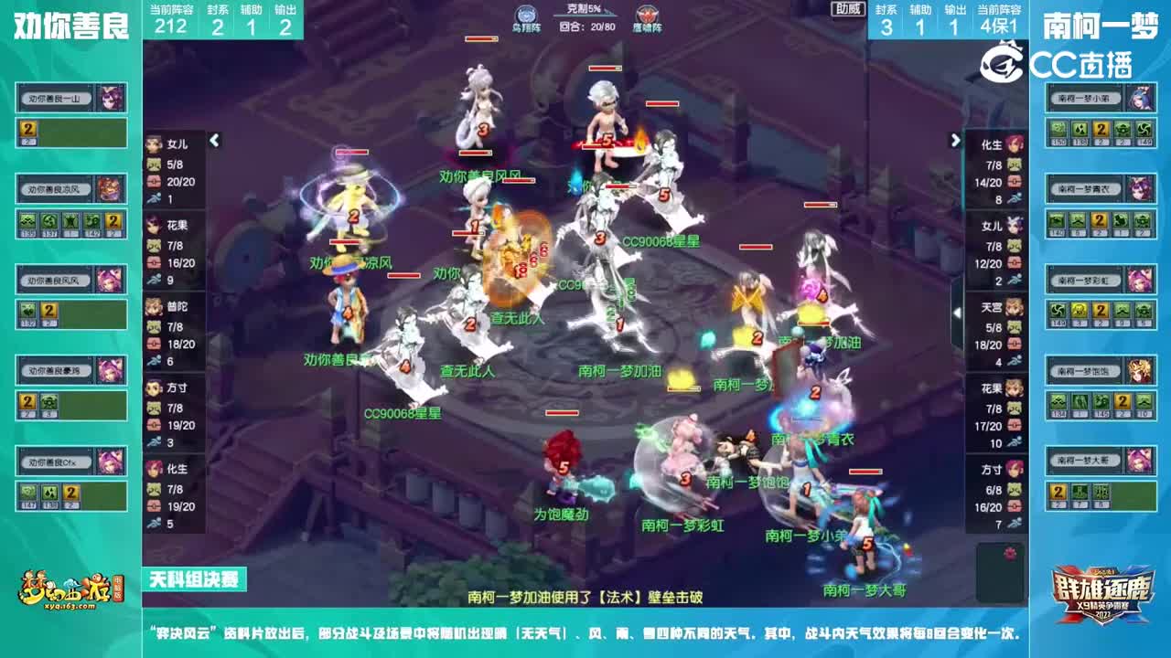 【2022群雄逐鹿】第七届天科组总决赛：南柯一梦VS劝你善良【CC情报站】