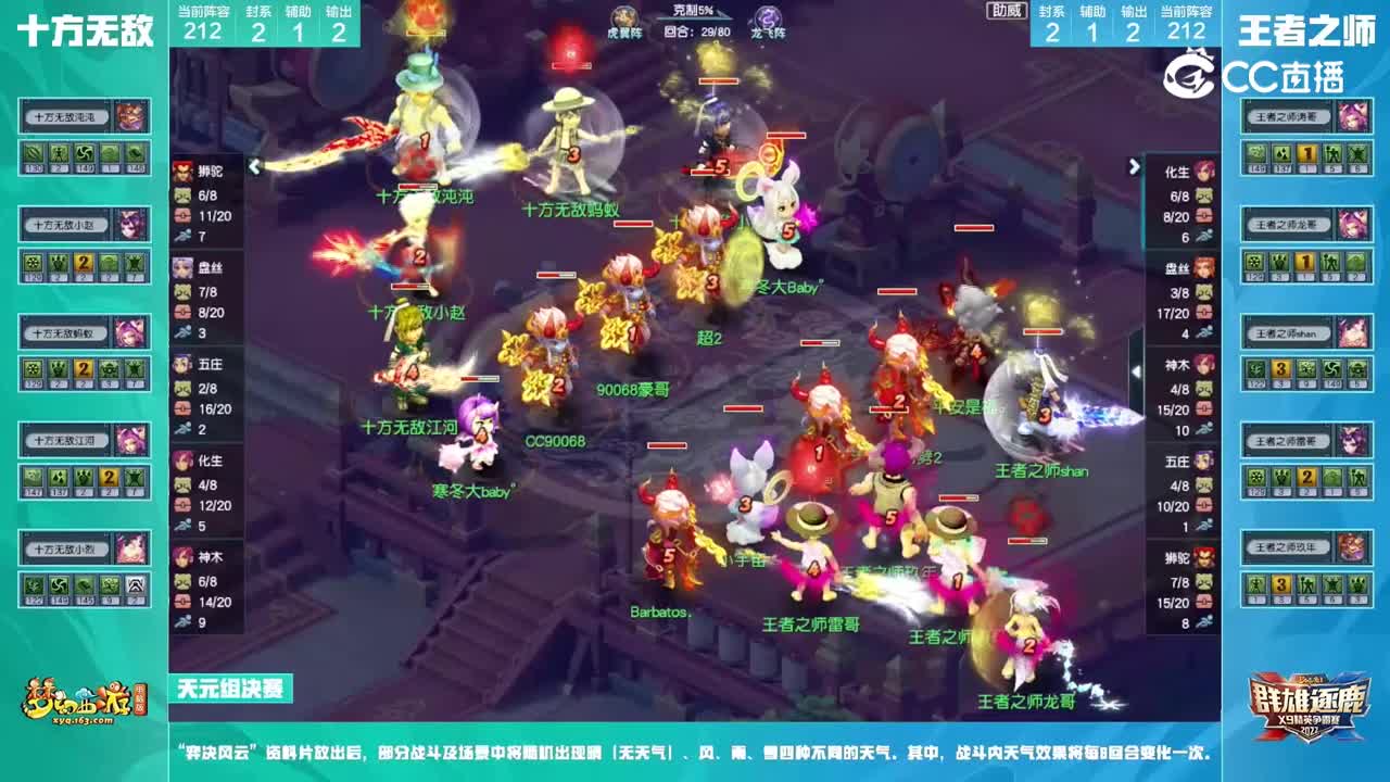 【2022群雄逐鹿】第七届天元组总决赛：王者之师VS十方无敌【CC情报站】