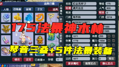 梦幻西游：175最强法暴神木林？5件法暴装备，宝宝紧跟当前版本！
