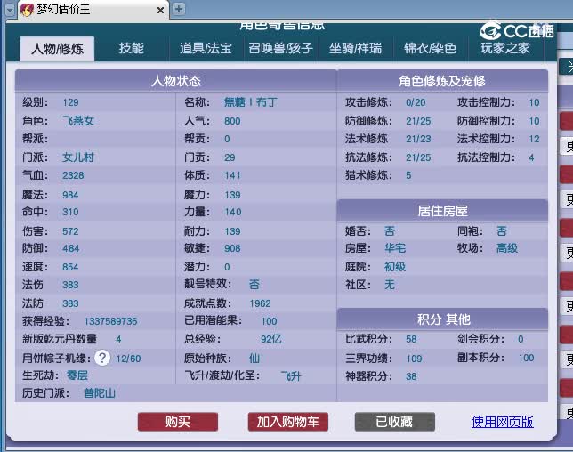 129女估价