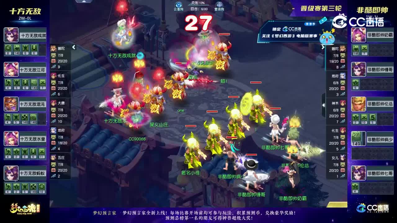 【2023群雄逐鹿冠军杯】天元组晋级赛第三轮：非酷即帅VS十方无敌【CC情报站】