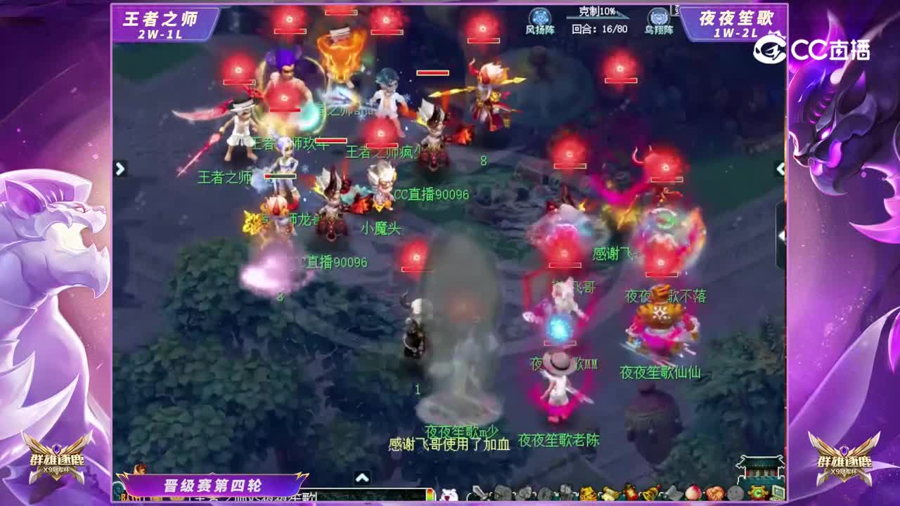 【2023群雄逐鹿冠军杯】天元组晋级赛第四轮：夜夜笙歌VS王者之师【CC情报站】