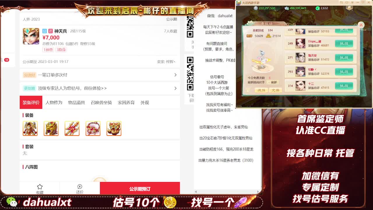 藏宝阁找号估号 第3段