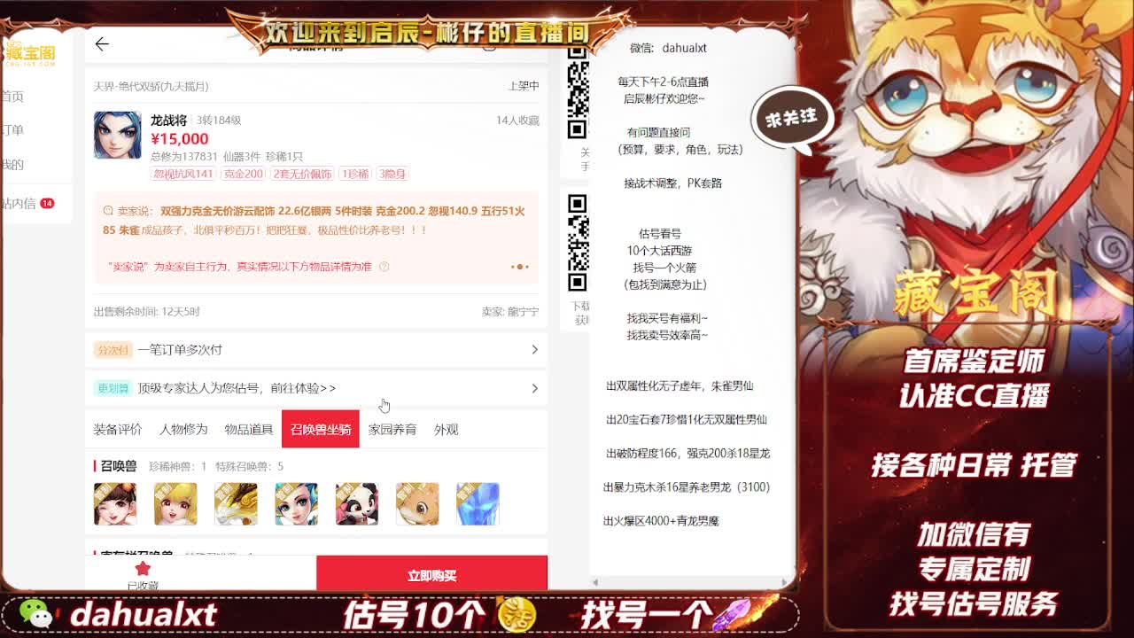藏宝阁找号估号 第5段