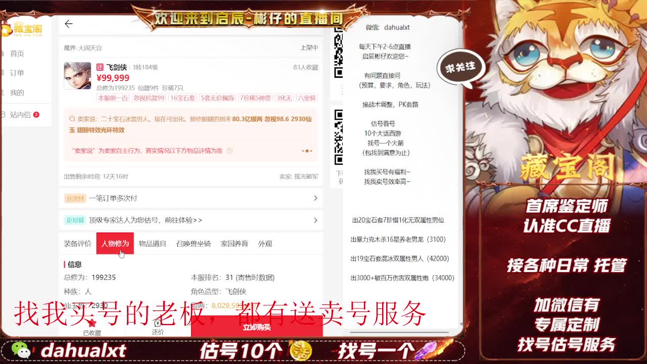 藏宝阁看号估号 第1段