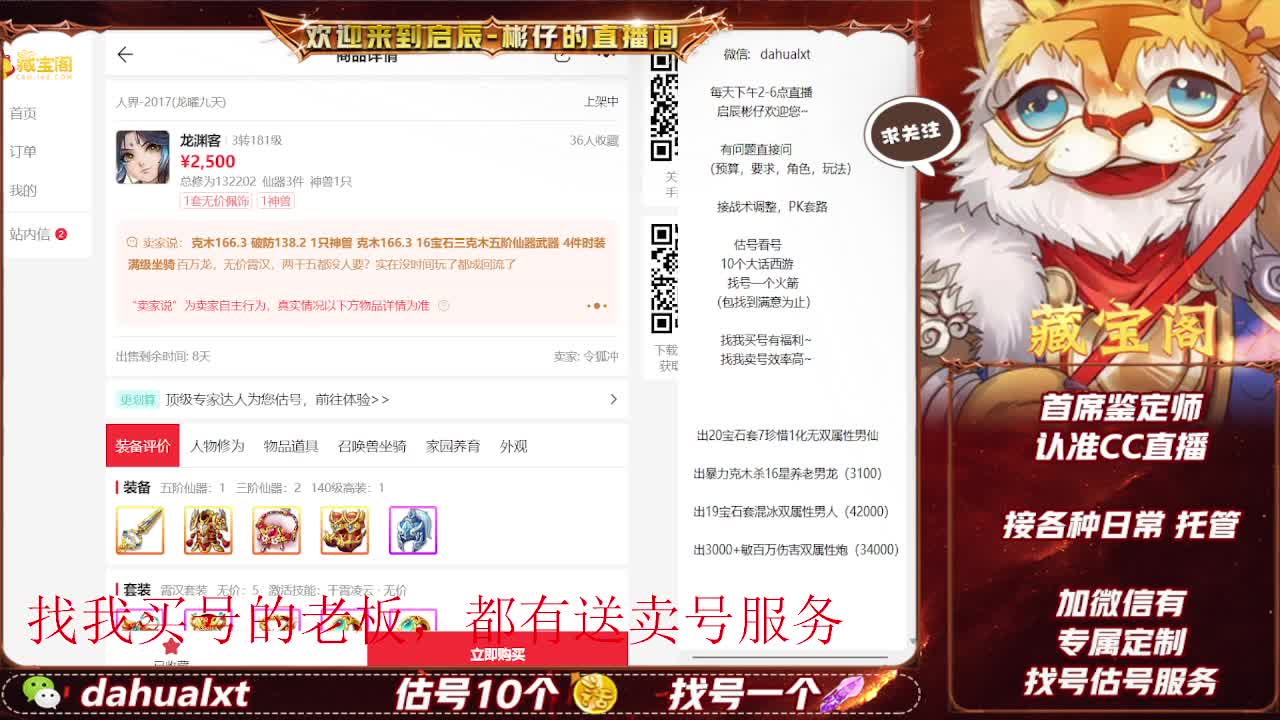 藏宝阁看号估号 第3段