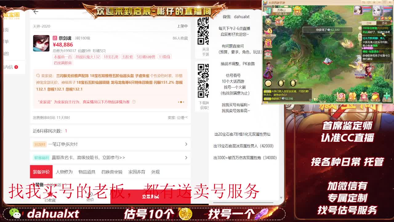 藏宝阁找号估号 第4段