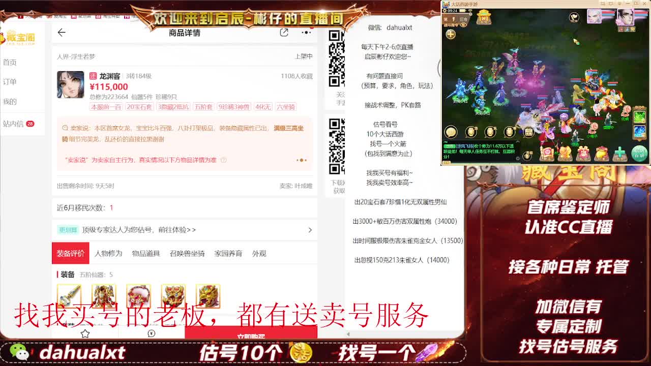 藏宝阁看号估号 第1段