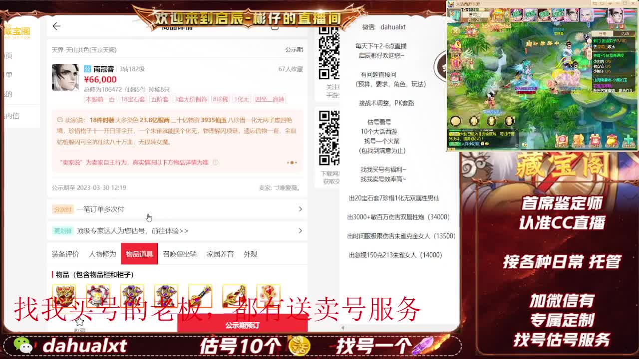 藏宝阁看号估号 第3段