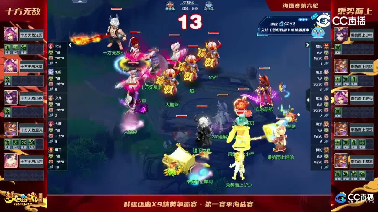 【2023群雄逐鹿】天元组第一届海选赛第六轮：乘势而上VS十方无敌【CC情报站】