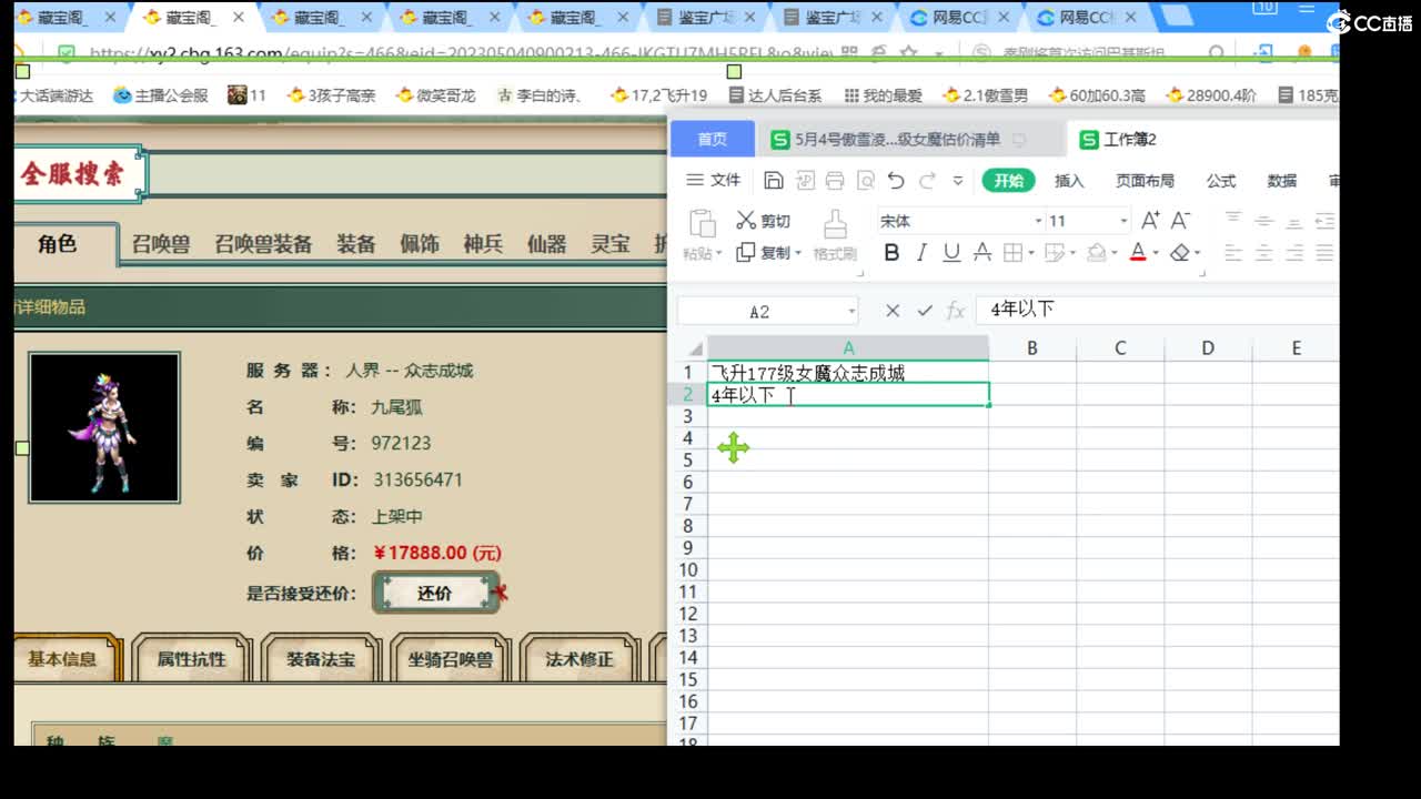 估价配装专业细心的主播 第1段