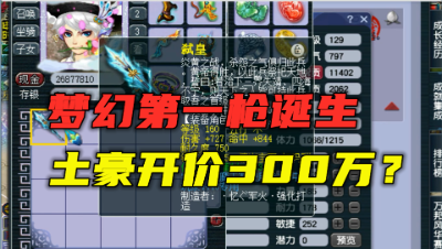 梦幻西游：全服第一枪诞生，总伤高达1117，土豪直接开价300万！