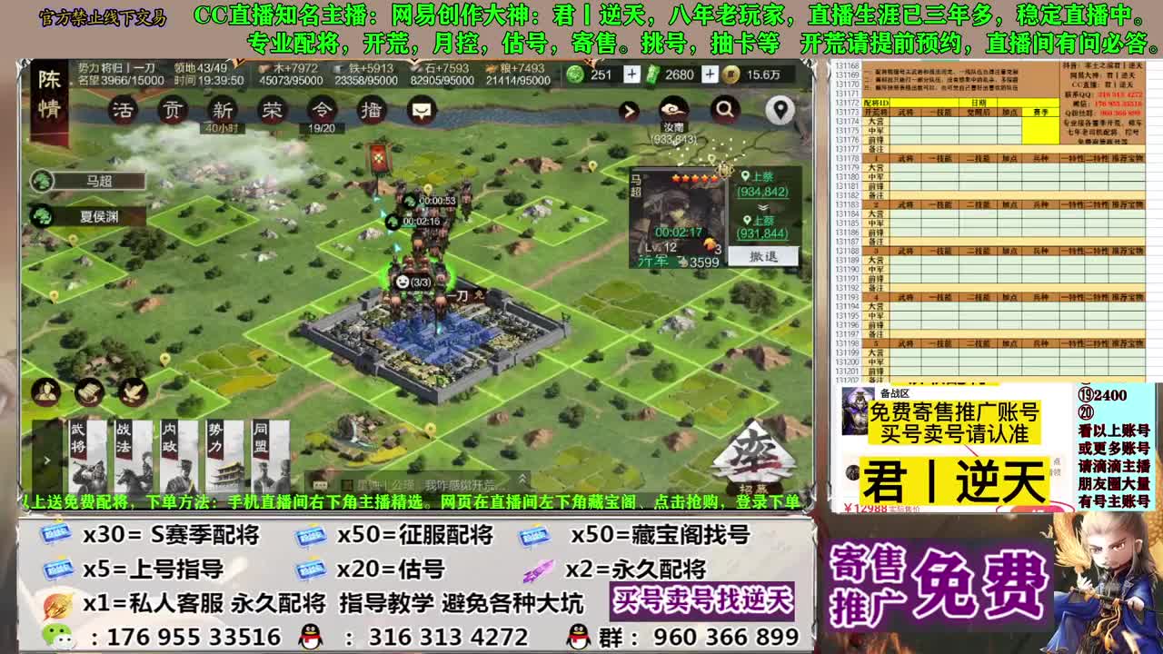 配将开荒寄售估号 第1段