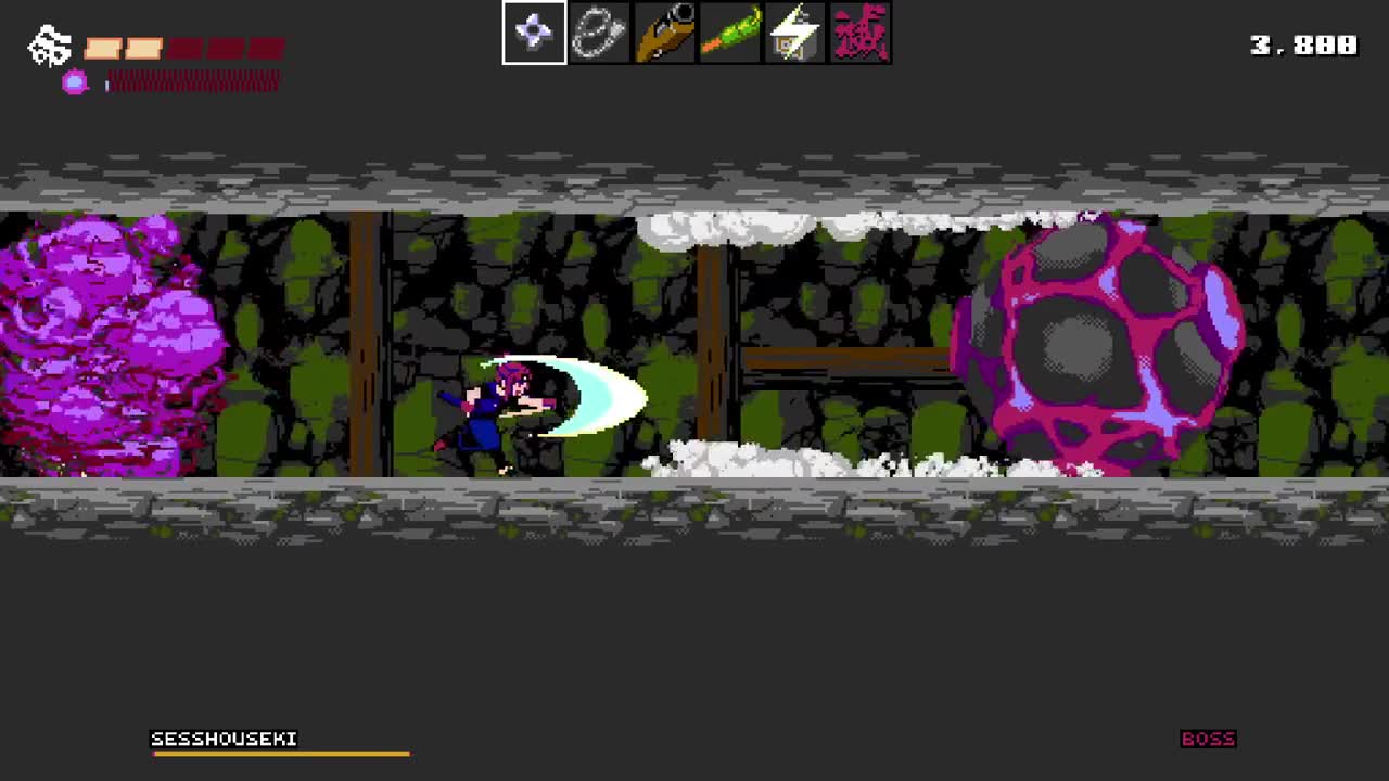 【肯尼】忍者可投掷手里剑 第3段